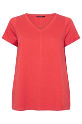 EVANS 2 Pack Plus Size Red & Navy Blue Cotton T-Shirts | Evans 9