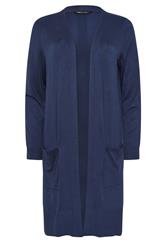 M&Co Navy Blue Longline Cardigan