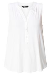 YOURS Curve White Notch Neck Vest Top