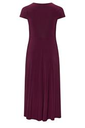 YOURS LONDON Plus Size Purple Twist Front Dress | Yours Clothing 2