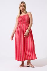 LIMITED COLLECTION Plus Size Red Stripe Maxi Dress | Yours Clothing 3