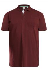 D555 Big & Tall Burgundy Red Core Polo Shirt