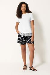 M&Co Ivory White Lace Hem T-Shirt | M&Co 1