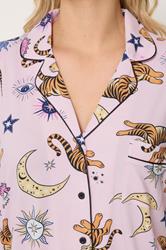 YOURS Plus Size Pink Celestial Short Pyjama Set | Yours Clothing 4