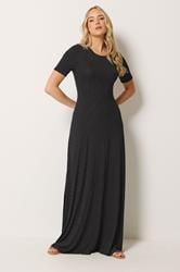 LTS Tall Women's Black Polka Dot Short Sleeve Maxi Dress | Long Tall Sally 2