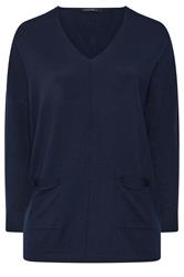 EVANS Plus Size Black Seam Detail Jumper | Evans 1
