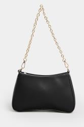 Black Detachable Chain Shoulder Bag | Yours Clothing