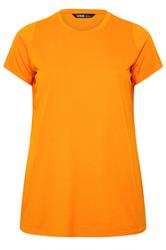 YOURS Camiseta básica naranja lisa