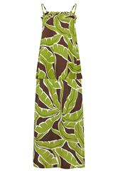LTS Tall Women's Set Green Palm Leaf Print Top & Skirt | Long Tall Sally 9
