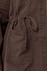 YOURS Plus Size Chocolate Brown Carpenter Jacket | Yours Clothing 4