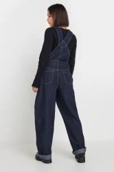 PixieGirl Petite Women's Indigo Blue Straight Leg Cotton Dungarees | PixieGirl 2