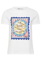 M&Co Petite White Sardine Graphic Print Cotton T-Shirt | M&Co 5