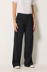 LTS Tall Women's Black Pleated Wide Leg Trousers | Long Tall Sally 1