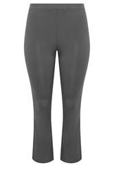 YOURS ACTIVE Plus Size Grey Flared Leggings | Yours Clothing 5