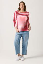 M&Co 2 PACK Red & Blue Stripe Slash Neck Tops | M&Co 2