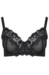YOURSET 2 PACK Plus Size Cobalt Blue Lace Trim Bras | Yours Clothing 4