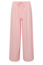 PixieGirl Petite Pink Gingham Wide Leg Trousers