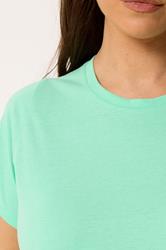 YOURS Plus Size Mint Green Core Basic T-Shirt | Yours Clothing 4