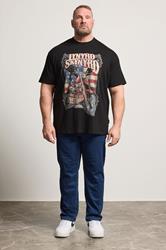 BadRhino Big & Tall Black Lynyrd Skynyrd Bike Graphic T-Shirt | BadRhino 1