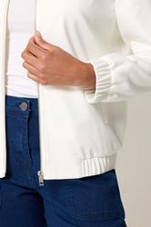 M&Co Ivory White Bomber Jacket | M&Co 4