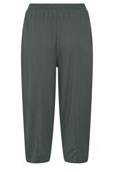 YOURS Plus Size Grey Crinkle Barrel Trousers | Yours Clothing 2