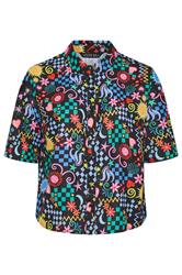 LIMITED COLLECTION Plus Size Black Mixed Print Shirt | Yours Clothing 5