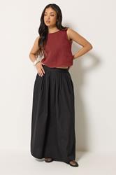 PixieGirl Petite Women's Brick Red Cotton Cheesecloth Top | PixieGirl 1