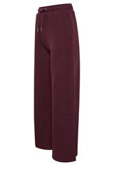 PixieGirl Petite Women's Dark Red Embroidered '22' Slogan Wide Leg Joggers | PixieGirl  1