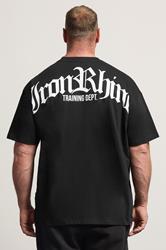 IronRhino Big & Tall Black Old English T-Shirt | BadRhino 2