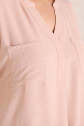 EVANS Plus Size 2 Pack Brown And Pink Utility Shirts | Evans 6