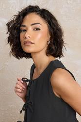PixieGirl Black Tie Front Top | PixieGirl  5