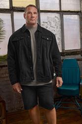 BadRhino Big & Tall Black Denim Jacket | BadRhino 1