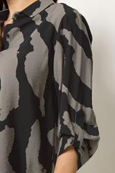 M&Co Grey & Black Animal Print Shirt 5