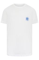 JACK & JONES Big & Tall White Printed Graphic T-Shirt | BadRhino 4