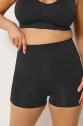 YOURSET Plus Size 2 PACK Black & Nude Seamless Control High Waisted Shorts | Yours Clothing 6