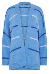 YOURS Plus Size Blue Stripe Cardigan | Yours Clothing 5