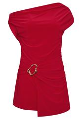 STAR Red Buckle Detail Top | StarByJM 5
