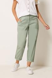 M&Co Sage Green Twill Carpenter Trousers | M&Co 3