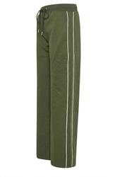 LTS Tall Women's Khaki Green Pipe Wide Leg Trousers | Long Tall Sally 6