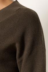 M&Co Chocolate Brown Drop Shoulder Jumper | M&Co 4