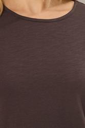 LTS Tall 3 PACK Women's Chocolate Brown & Light Blue Cotton V-Neck T-Shirts | Long Tall Sally 9