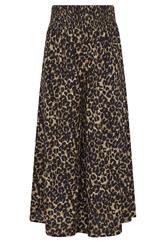 YOURS Plus Size Chocolate Brown Leopard Wide Leg Trousers | Yours Clothing 5