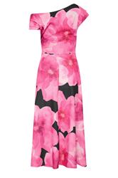 STAR Black Floral Off Shoulder Fit and Flare Dress | StarByJM 2