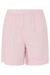 YOURS Plus Size Pink Denim Shorts | Yours Clothing 6