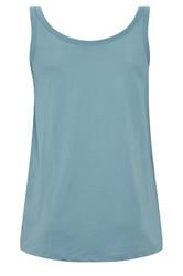 YOURS Plus Size Light Blue Core Basic Vest Top | Yours Clothing 6