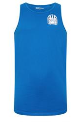 BadRhino Big & Tall Blue 'Good Vibes High Tides' Vest Top