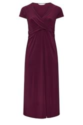 YOURS LONDON Curve Purple Twist Front Dress