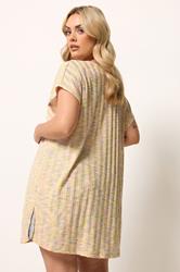 YOURS Plus Size Pink Ribbed Cardigan | Yours Clothing 2