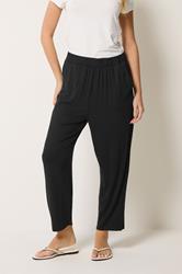 M&Co Black Cropped Hareem Trousers | M&Co 3
