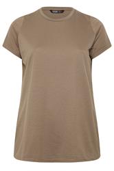 YOURSET 3 PACK Plus Size Mocha Brown & Pink Core T-Shirts | Yours Clothing 11